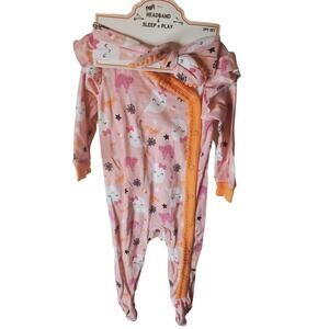 Modern Kids 12M Footed One Piece Sleep and Play with Headband, NWT